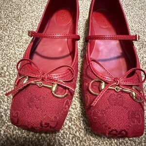 Women's Red Designer Ballet Flats size 39